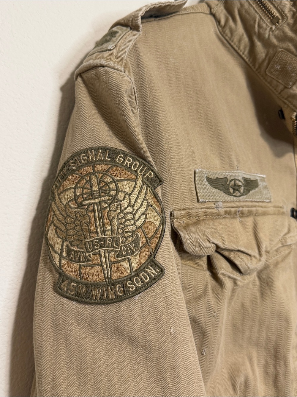 Polo Ralph Lauren Denim Supply Military Army Desert Hooded Field Jacket Medium - Picture 6 of 8